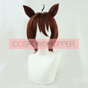 Brown 30cm Uma Musume Pretty Derby Agnes Tachyon Cosplay Wig