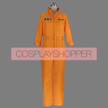 Fire Force Shinra Kusakabe Orange Jumpsuit Cosplay Costume