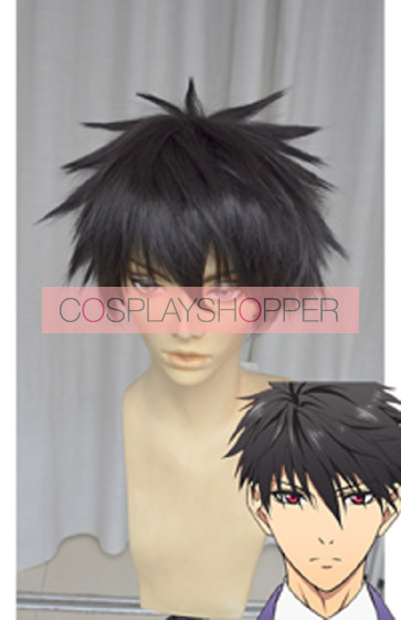 Black 30cm Magic-kyun Renaissance Teika Ichijoji Cosplay Wig