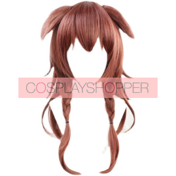 Brown 45cm Virtual YouTuber Inugami Korone Cosplay Wig