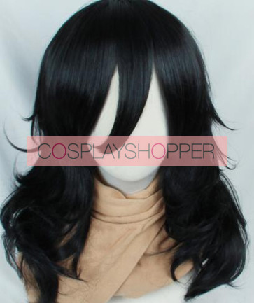Black 50cm My Hero Academia Shota Aizawa Eraser Head Cosplay Wig