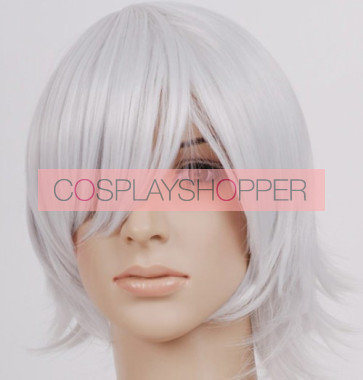 Silver 32cm Hakuouki Toshizo Hijikata Cosplay Wig