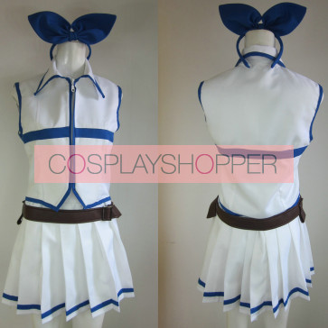 Fairy Tail Lucy Heartfilia White Cosplay Costume