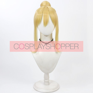 Yellow 40cm Fairy Tail Lucy Heartfilia Cosplay Perücke