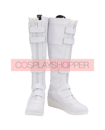 2020 Movie Black Widow Natasha Romanoff White Cosplay Stiefel