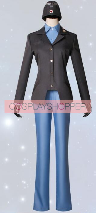 Strike Witches Waltrud Krupinski Cosplay Kostüm
