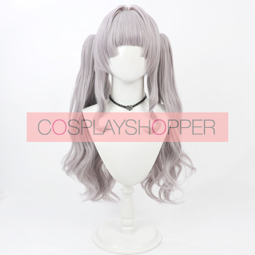 Purple 70cm Schuhe YouTuber Murasaki Shion Cosplay Perücke