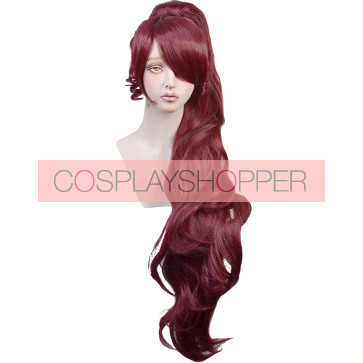 Red 90cm Hercules Megara Cosplay Perücke
