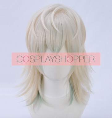 Gold and Green 45cm Sarazanmai Reo Niiboshi Cosplay Perücke