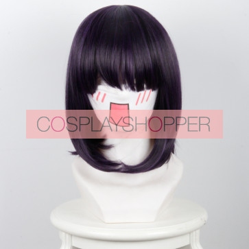 Black Purple 35cm Scum's Wish Kuzu no Honkai Hanabi Yasuraoka Cosplay Perücke