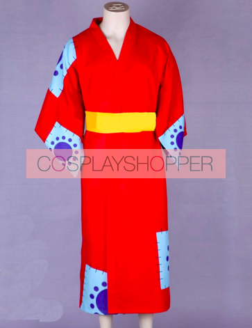 One Piece Monkey D Luffy Kimono Cosplay Kostüm