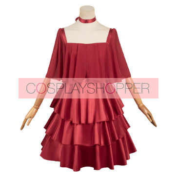 Frieren: Beyond Journey's End Frieren Red Dress Cosplay Kostüm