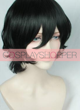 Black 35cm ACCA: 13-Territory Inspection Dept. Lilium Cosplay Perücke