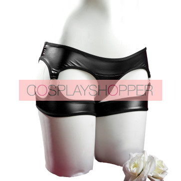 Sexy schwarze PU-Shorts