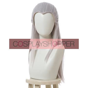 Silver 70cm The Witcher 3: Wild Hunt Geralt of Rivia Cosplay Perücke