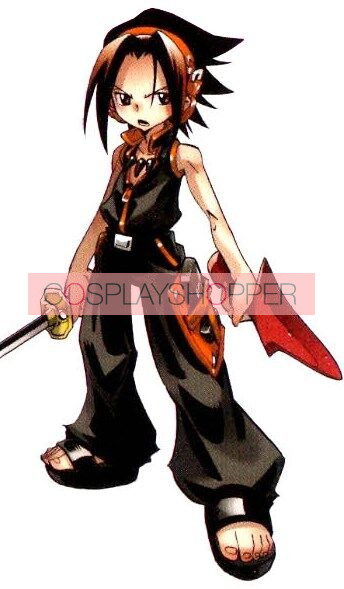 Shaman King Yoh Asakura Black Suit Cosplay Costume