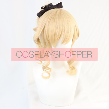 Gold 45cm Genshin Impact Jean Cosplay Perücke