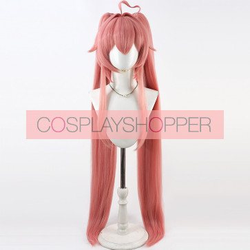 Pink 100cm Chaos Zero Nightmare Mei Lin Cosplay Perücken
