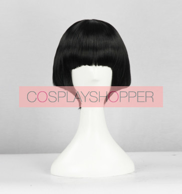 Black 35cm Gugure! Kokkuri-san Kohina Ichimatsu Cosplay Perücke