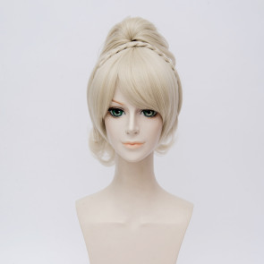 Light Gold 30cm Final Fantasy XV Lunafreya Nox Fleuret Cosplay Perücke
