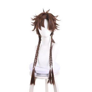 Brown 70cm Code: Kite Ashes of the kingdom Sun Ce Cosplay Perücke