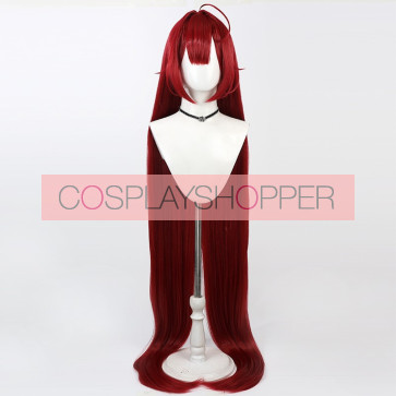 Red 140cm Azur Lane Hindenburg Perruque de cosplay