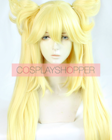 Gold 80cm Burn the Witch Nini Spangle Perruque de cosplay