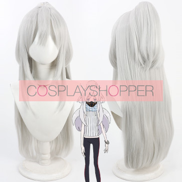 Silver 80cm Mobile Suit Gundam GQuuuuuuX Deux Murasame Cosplay Perruque