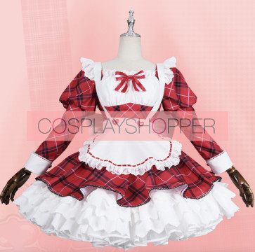 Shugo Chara! Utau Tsukiyomi Cafe Maid Costume de cosplay