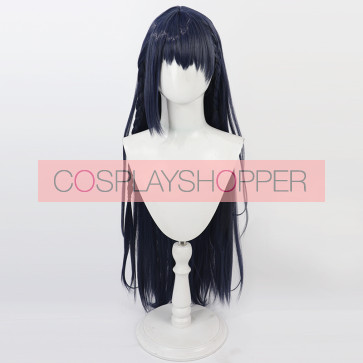 Purple 100cm Virtual YouTuber Yamagami Karuta Perruque de cosplay