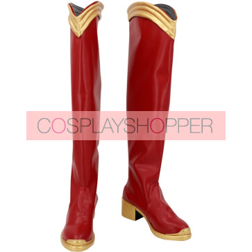 Supergirl Kara Zor-El Red Cosplay Boots