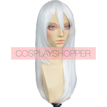 White 60cm Cells at Work! Neutrophil White Blood Cell Female Perruque de cosplay