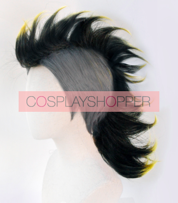 35cm Demon Slayer: Kimetsu no Yaiba Genya Shinazugawa Perruque de cosplay