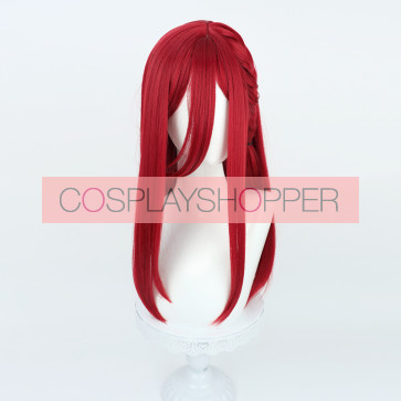 Red 50cm Blue Lock Hyoma Chigiri Perruque de cosplay