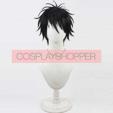 Black 30cm Dekin no Mogura: The Earthbound Mole Momoyuki Mogura Perruque Cosplay