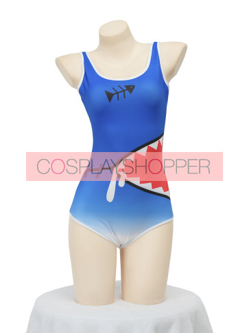 Lingerie Maillot de Bain Sexy Bleu Gawr Gura