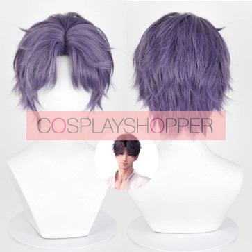 Purple 30cm Love and Deepspace Perruque de cosplay