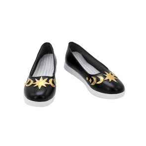 Disney: Twisted-Wonderland Idia Shroud Black Chaussures de cosplay