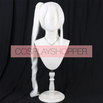 ホワイト 80cm 絆きらめく恋色葉 朱雀院椿 コスプレウィッグ