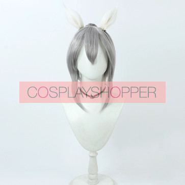 60cm グレー アニメ ウマ娘 プリティーダービー タマモクロス コスプレ ウィッグ