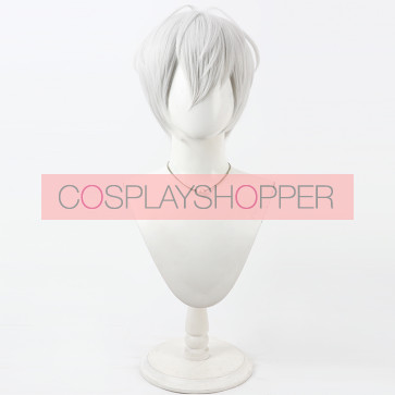 銀 30cm バーチャルYouTuber イブラヒム コスプレウィッグ