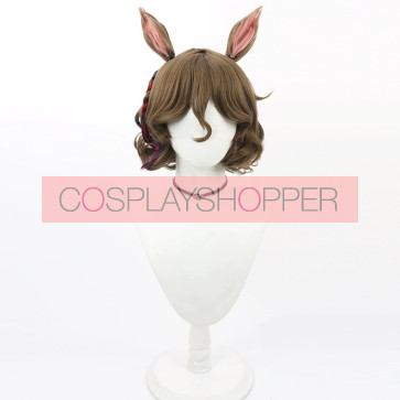 30cm ブロンド アニメ ウマ娘 プリティーダービー タップダンスシチー コスプレ ウィッグ