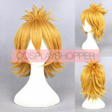 30cm ゴールド アニメ 刀剣乱舞 浦島虎徹 コスプレ ウィッグ