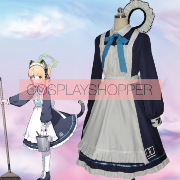 ビデオゲーム ブルーアーカイブ 才羽ミドリコスプレメイド衣装