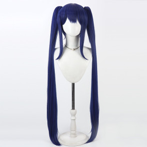 100cm ブルー アニメ フェアリーテイル ウェンディ・マーベル コスプレ ウィッグ